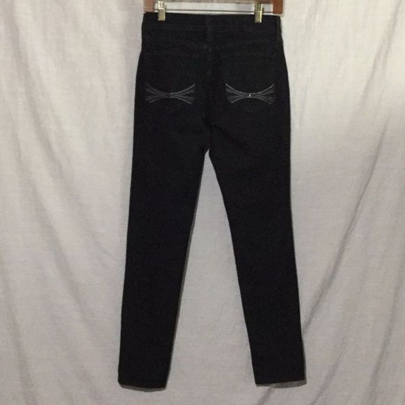 NYDJ Black Wash Denim Legging Made In U.S.A. - Picture 4 of 8